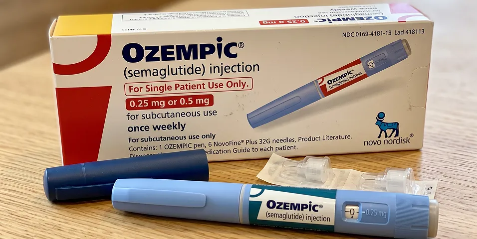 Ozempic semaglutide injection pen and box