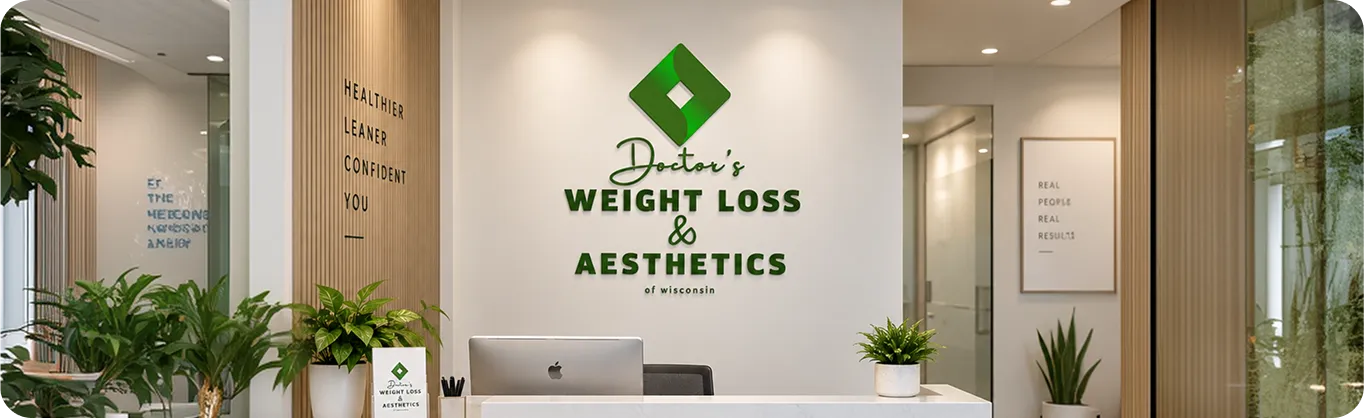 Reception area of Doctor's Weight Loss & Aesthetics in Wausau